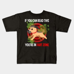 Fart Zone Border Terrier 01 Kids T-Shirt